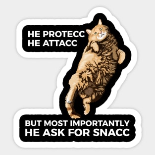 Chonklord He Protecc Sticker